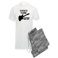 thumbnail image 1 of CafePress - I'd Rather Be Playing Guitar - Men's Light Pajamas, 1 of 1