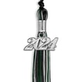 thumbnail image 4 of Endea Graduation Black/Hunter Green/Silver Mixed Color Graduation Tassel with Silver Date Drop, 4 of 10