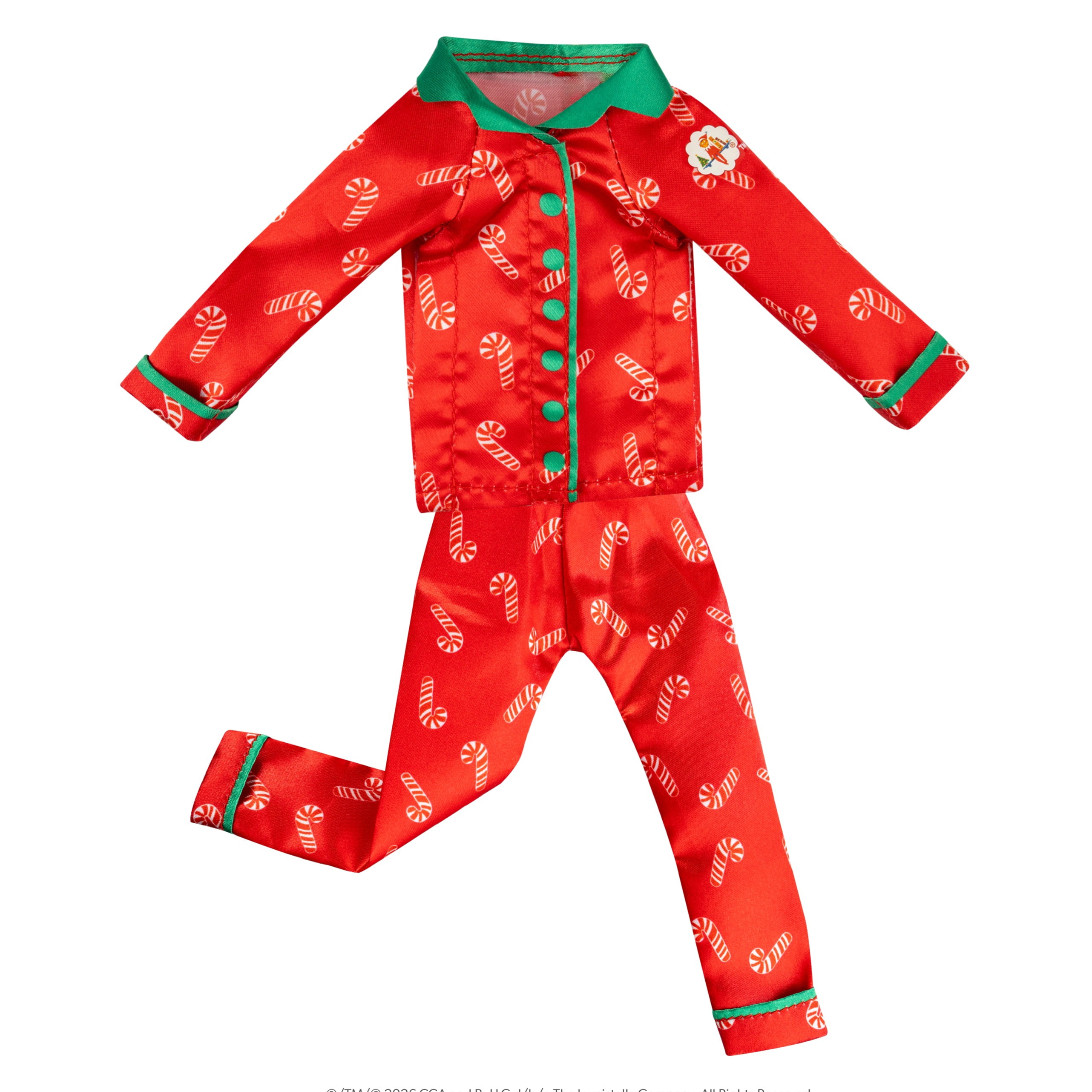 The Elf on the Shelf Claus Couture Candy Cane Pajama Set - Scout Elf Not Included