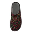 thumbnail image 3 of IAUYY Memory Foam House Slippers Suitable for Both Men and Women. Comfortable, Anti-Slip Plush Flat-Bottomed Slippers The Best Holiday Gift Red and Green Lines, 3 of 9