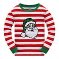 thumbnail image 2 of Popshion Toddler Boy 100% Cotton Christmas Pajamas Set Santa Claus Pjs Size 6T, 2 of 7