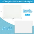 thumbnail image 2 of Uxcell 20Pcs Glitter Cardstock Paper, 250gsm Sparkly Paper White A4, 2 of 6