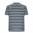 thumbnail image 5 of Stripe Golf Tees for Men Short Sleeve Button Collared T Shirts Mens Casual Pullover Breathable Going Out Athletic Workout Tshirts Tops on Clearance, 5 of 6