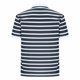 thumbnail image 4 of Mens Manga Corta Botón Abajo Camisas Patchwork Fallow Patrón Cuello Redondo Deportes Top para Diario, 4 of 6