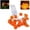 A, variant on 10 LED Pumpkin String Lights Halloween Decor with Remote & Timer Battery Powered Flexible Copper Wire for Indoor Outdoor Fall Thanksgiving Party