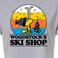 thumbnail image 3 of Peanuts - Woodstocks Ski Shop - Juniors Cropped Cotton Blend T-Shirt, 3 of 6