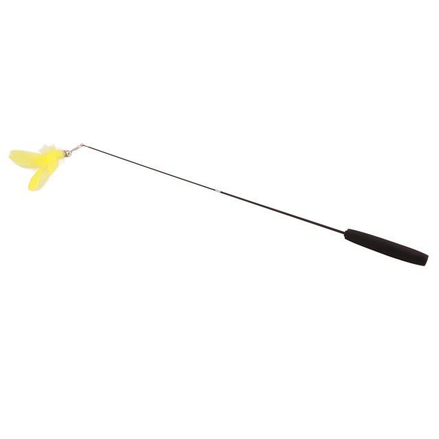 Varita divertida para gato, varita de juguete con pluma de gato, varita para gato, máxima confiabilidad