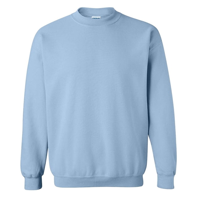 Gildan 1800 Chandail en Molleton à Manches Longues Col Rond pour Hommes Bleu Clair m