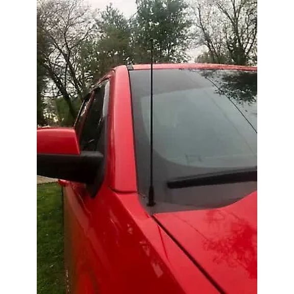 12" Black Stainless Antenna Mast Power Radio AM/FM for CHEVY SILVERADO 1999-2005