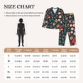 thumbnail image 4 of Fotbe Berries and Flowers Conjunto de Pijama de Manga Larga para Mujer con Estampado, Ropa de Dormir de 2 Piezas, Conjunto de Casa Suave y Cómodo con Bolsillos-Large, 4 of 7