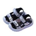 thumbnail image 2 of JUSLIO Sandals for Boys Toddler Breathable Closed Toe Anti-Slip Walking Shoes, Open Toe Sandals Gray 9 M, 2 of 5