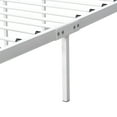 thumbnail image 6 of Queen Size Metal Platform Bed Frame, Victorian Style Bed Frame with Headboard, Footboard, Under Bed Storage, No Box Spring Needed, White, 6 of 9