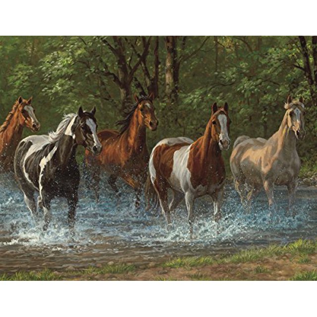 Springbok Puzzles - Summer Creek - 500 Piece Jigsaw Puzzle - Large 18 Inches by 23.5 Inches Puzzle - Made in USA - Unique Cut Interlocking Pieces