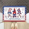 thumbnail image 2 of Qocolhg 4th of July Patriotic Gnome Doormat American Flag Independence Day Welcome Mat Non Slip Rubber Entryway Front Rug Floor Mat for Indoor Outdoor Kitchen Holiday Decor Clearance 16x24 inch, 2 of 8
