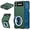 Blackish Green, variant on Phone Case for Samsung Galaxy Z Flip 3,Compatible with MagSafe Dual Layer Military Grade Drop Shockproof Anti-Scratch with Wireless Charging Case for Galaxy Z Flip 3 6.7'' CX -Blackish Green