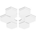 thumbnail image 2 of 20"OD x 3"ID x 7"C x 1"P Daisy Architectural Grade PVC Contemporary Ceiling Medallion, Two Piece, 2 of 11
