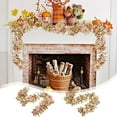 thumbnail image 7 of Moocorvic Fall Maple Garland, Artificial Fall Leave Vines Garland Colorful Autumn Decor for Home Wedding Party Thanksgiving Dinner Fireplace Door Frame, 7 of 7