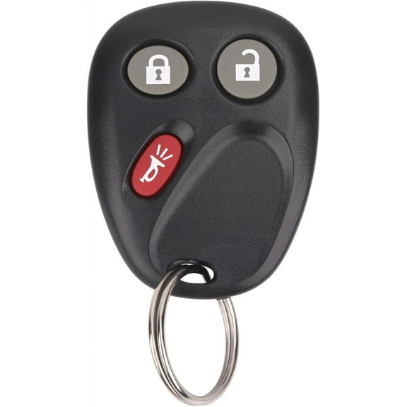 Key Fob Replacement for 2003-2006 Chevy Silverado Suburban Avalanche Tahoe SSR Equinox/ 03-06 Gmc Sierra Yukon XL/ 03-06 Hummer H2/ 04-07 Saturn Vue/ 03-06 Escalade Car Keyless, LHJ011, 3 Btn