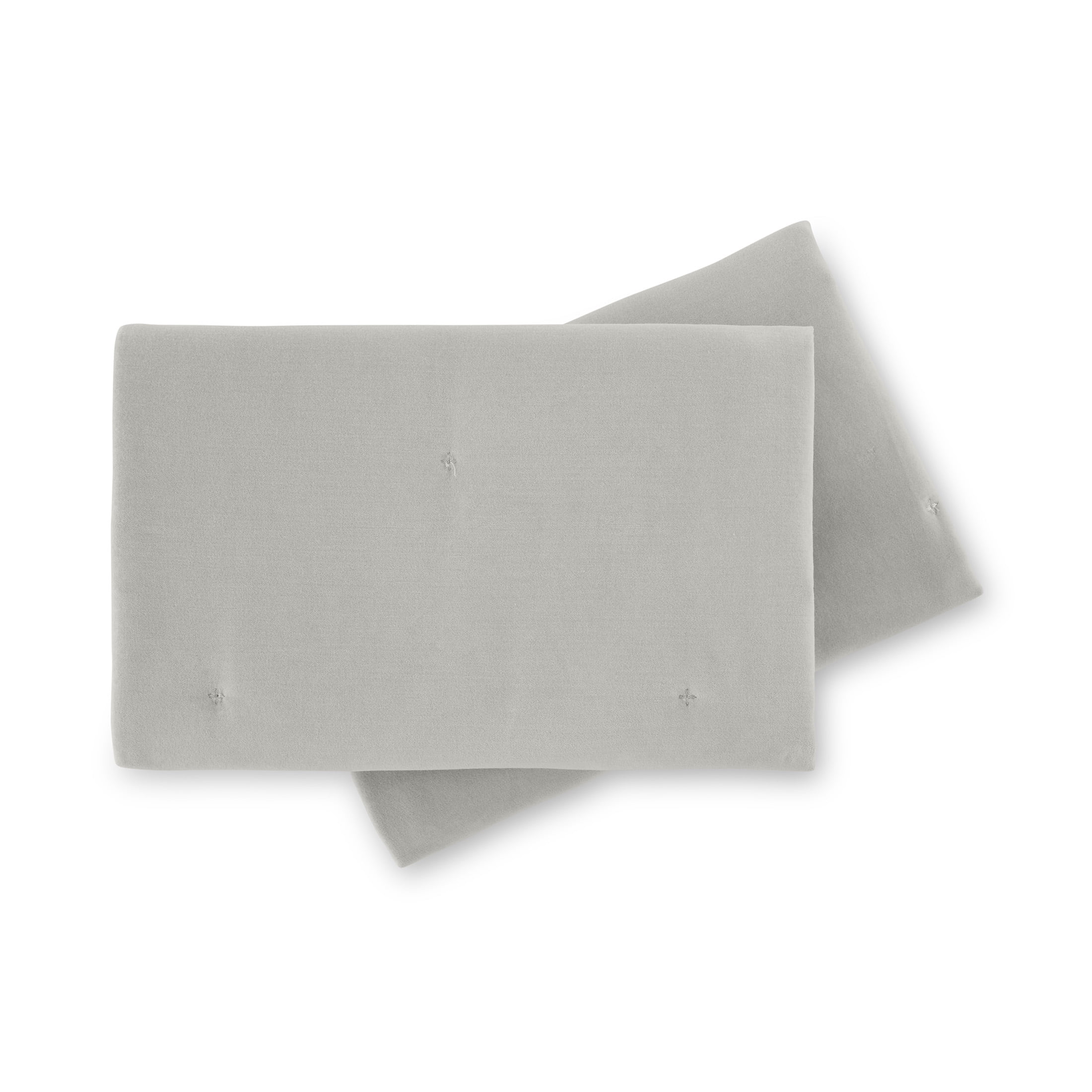 Beautiful Signature Floral Sage Green Velvet Reversible Sham Set, Standard/Queen, 2-Piece, by Drew Barrymore