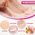 thumbnail image 5 of 6 Pcs Toe Covers Toe Protectors for Women Silicone Toe Pouches Gel Pads Pointe Shoes Protectors Gel Sock Pads Ballet Dance Toe Caps with Breathable Hole for Ball of Foot Metatarsal Ballet Cap (Beige), 5 of 8