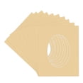 thumbnail image 3 of Beige Picture Frame Mat for 5x7 Frames - Oval Opening for 4x6 Photos - 10 Mats, 3 of 7