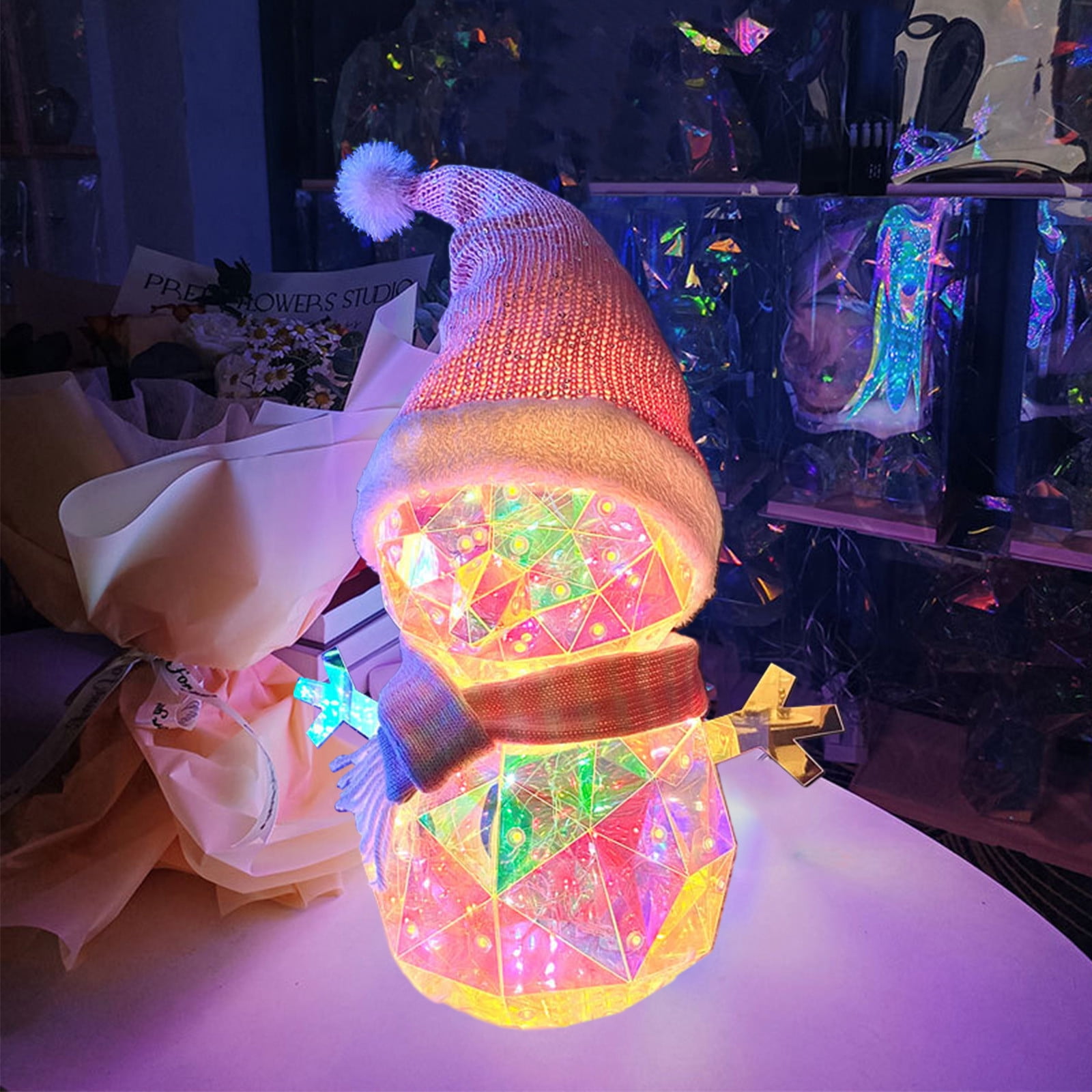 EUDIDV Festive String Lights Christmas Lights, Christmas Snowman, Usb Light String With Colorful Luminous Decoration, Suitable For Home Lawn, Courtyard, Garden Indoor And Outdoor Xmas Lights