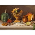 thumbnail image 3 of Arrieta, Jose Agustin 14x11 Black Modern Framed Museum Art Print Titled - Still Life With Fish and a Pumpkin, 3 of 5
