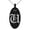 Black, variant on Stainless Steel Letter U Initial Old English Monogram Engraved Small Oval Charm Pendant Necklace