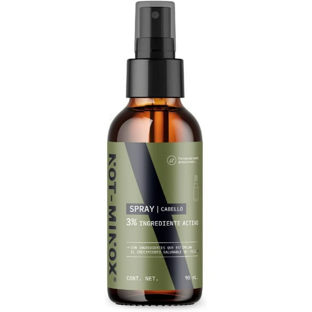 SPRAY para Crecimiento de Cabello Not-Minox 3% de ingrediente activo 90ml. Not-Minox Spray
