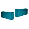 thumbnail image 1 of 2 piezas Funda para reposabrazos de sofá de poliéster de color sólido Funda para sillón extraíble de color sólido Azul eléctrico, 1 of 7