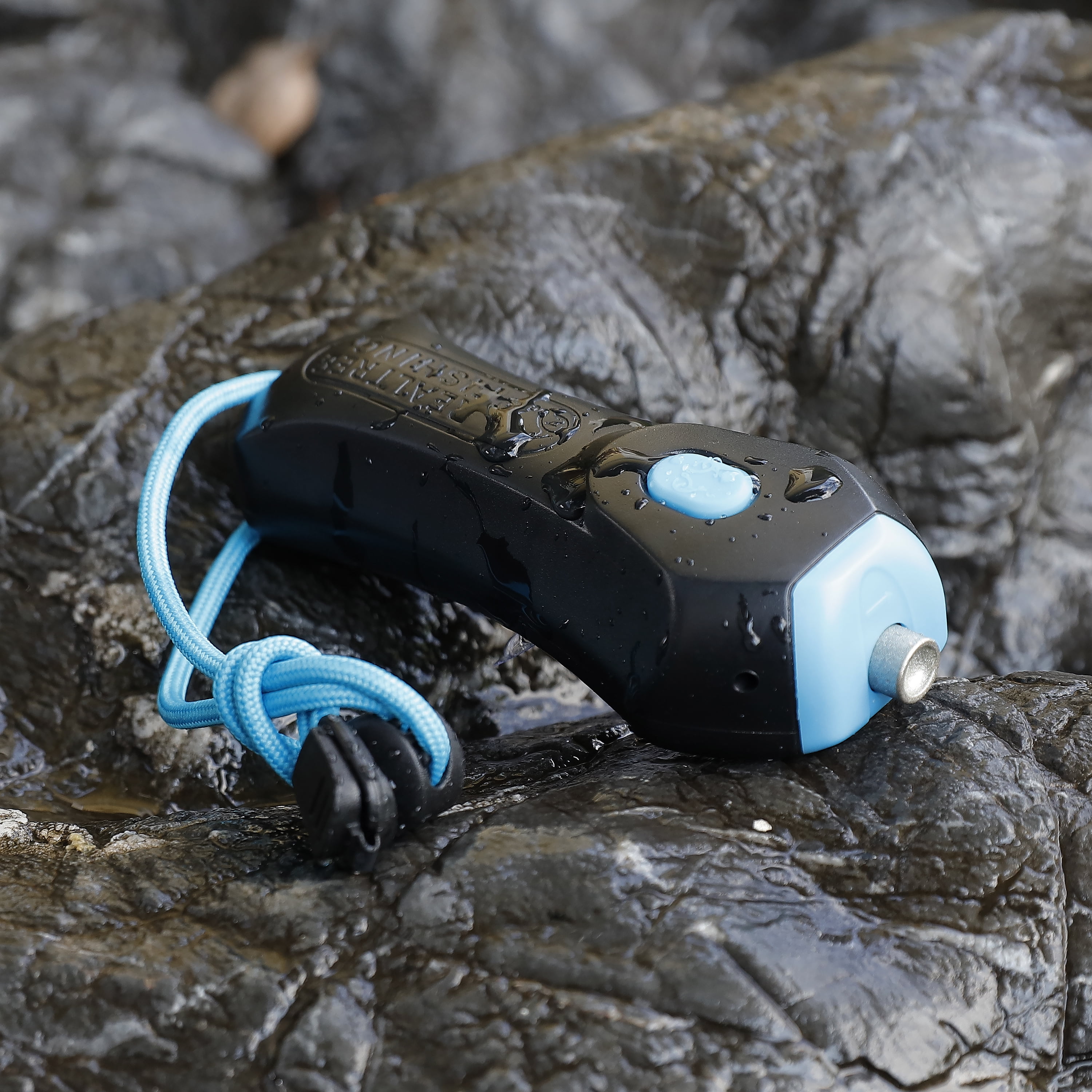 (2 pack) Realtree Electric Fishing Line Stripper with Grinding Stone Black and Blue