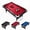 red, variant on 7 FT Folding Pool Table – Fast Folding, Adjustable Leveling Legs – Playfield – Game Room, Basement, Patio – Accessories, Multiple Colors