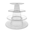 thumbnail image 2 of FINAL CLEARANCE 4 Layer Macaron Tower Cake Food Stand Display Rack for Wedding Birthday, Round Transparent Macaron Holder Dessert Cake Stand Rack, 2 of 12