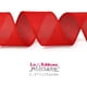 thumbnail image 5 of Cinta decorativa de lino rojo con alambre de 6,4 cm x 11 m, 5 of 8