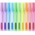 thumbnail image 1 of SHIYOU-Mignons Enlumineurs Pastel, 10 Pcs Enlumineurs Couleurs Assorties, Pointe Biseautée Douce, Vue Encre Claire, Ensemble d'Enlumineurs Esthétiques pour Organiser et Colorier, 1 of 4