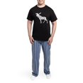 thumbnail image 5 of CafePress - MOOSE Men's Dark Pajamas - Men's Dark Loose Fit Cotton Pajama Set, 5 of 7