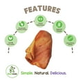 thumbnail image 2 of Nature Gnaws Pig Ears, Natural Dog Chew Treats (5 count), 2 of 6