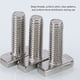 thumbnail image 4 of Tornillos con cabeza de martillo M8x20 de acero inoxidable A2-70, juego de 12 tornillos con cabeza de martillo, tornillos con cabeza de martillo en T, para carril de montaje de módulos solares, 4 of 5