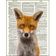 thumbnail image 2 of Red Fox - Dictionary Art Print Printed On Authentic Vintage Dictionary Book Page - 8 x 10.5, 2 of 3