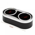 thumbnail image 3 of Dual Car Cup Holder Organizer Adjustable ABS Drink Container Mount Auto Accessory Storage for Beverages Phones Keys Trucks SUVs, 3 of 8