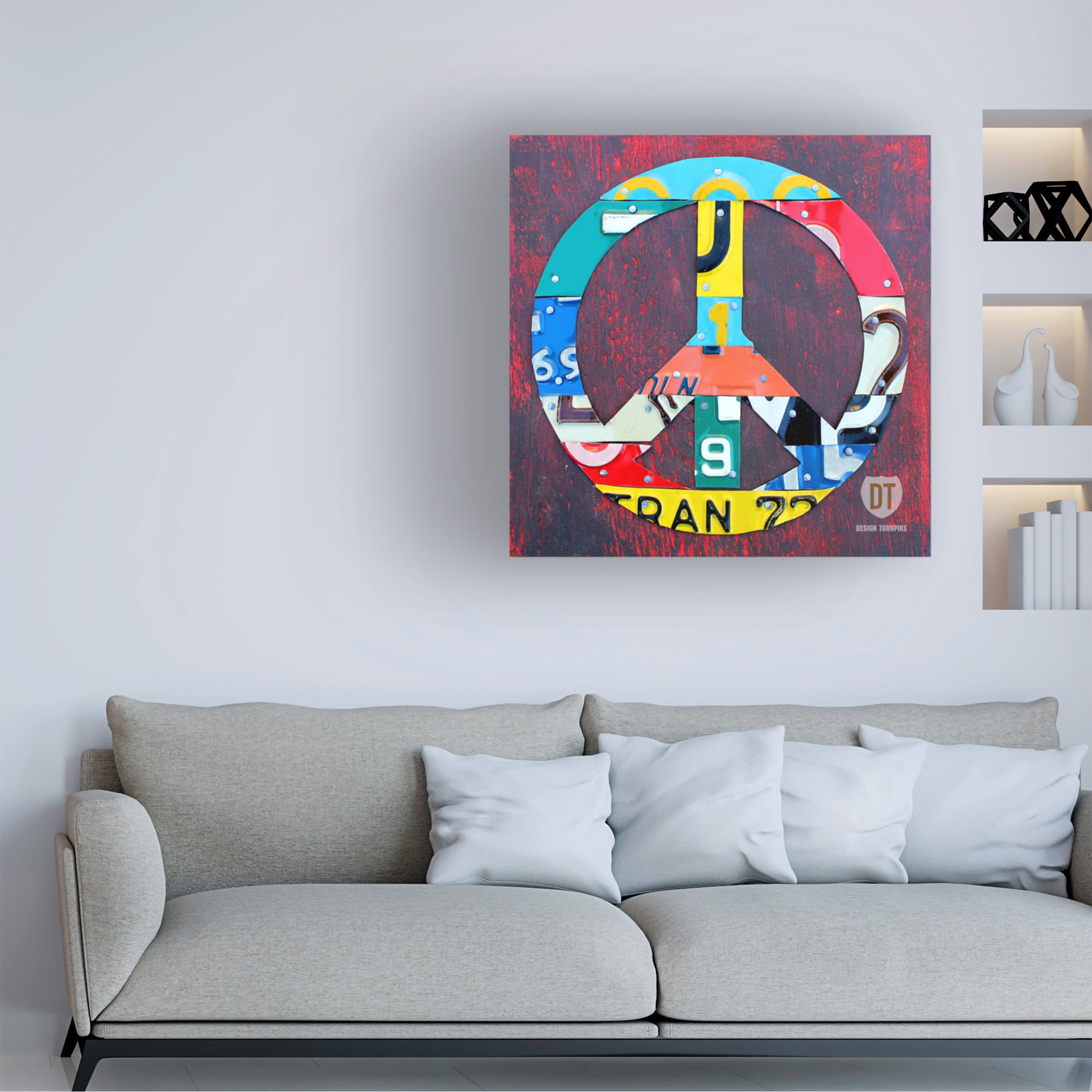 Trademark Fine Art ''Peace'' by Design Turnpike 24" x 24" Canvas Art (ALI1260-C2424GG)
