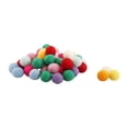 thumbnail image 1 of 100 bolas de fieltro de lana, accesorios para el cabello redondos multicolores, bolas de fieltro arcoíris hechas a mano para decoración del hogar. 2 centímetros, 1 of 9