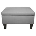 thumbnail image 4 of MJL Furniture   Wood Polyester-upholstered Storage Ottoman Teal, 4 of 5
