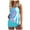 BB-Blue, variant on Aboser Plus Size Tankini Modest Swimsuit for Women Trendy Gradient Print Bathing Suit Two Piece Swimwear Padded Blouson Top with Boyleg Buttom Swimsuits