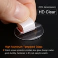 thumbnail image 6 of Uxcell 5 Packs 24mm HD Anti Scratch High AL Tempered Glass Smart Watch Glass Screen Protectors, 6 of 7