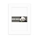 thumbnail image 1 of EsES bambúpanda amenazador Marco de Fotos de escritorio imagen Blanco Pintura arte 5x7 pulgadas, 1 of 4