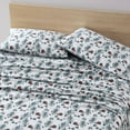 thumbnail image 4 of Eddie Bauer Tree Farm Orange Cotton Flannel 4 Piece Sheet Set, Full, 4 of 6