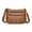 A Brown, variant on Menolana 2xLadies Cross Body Bag PU Leather Bag Shoulder Handbag Long Strap Brown