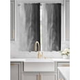 thumbnail image 2 of Black Grey Ombre Bathroom Window Curtain, Coastal Beach Modern Abstract Art Light Filtering Coffee Kitchen Curtains, Bedroom Living Room Curtains 2 Panel 84"x63", 2 of 6