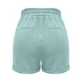 thumbnail image 7 of Purcolt Shorts for Women Elastic Waist Drawstring Summer Beach Shorts Casual Comfy Lounge Shorts with Pockets, S-5XL, 7 of 7